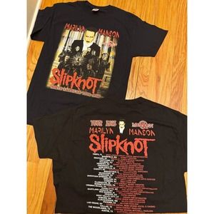 Marilyn Manson Slipknot T-Shirt 2 Sided